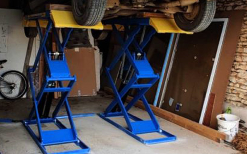 Pont élévateur ciseaux double à poser 3T 220V